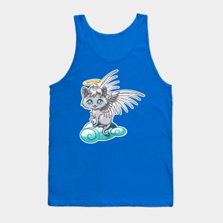 Chibi Angel Cat Tank Top